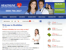 Tablet Screenshot of healthlinedme.com